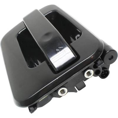 Rareelectrical - Left Rear Exterior Door Handle Compatible With 2004-2022 Ford F-150 Smooth Black Without Key Hole - Image 2