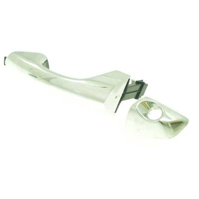 Rareelectrical - Front Driver Side Exterior Door Handle Compatible With 2013-2019 Hyundai Santa Fe Chrome With Key - Image 3
