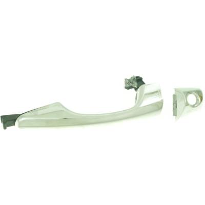 Rareelectrical - Front Driver Side Exterior Door Handle Compatible With 2013-2019 Hyundai Santa Fe Chrome With Key - Image 4