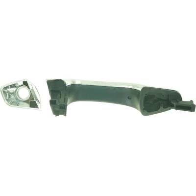Rareelectrical - Left Front Exterior Door Handle Compatible With 2013-2019 Hyundai Santa Fe Chrome With Key Hole - Image 5