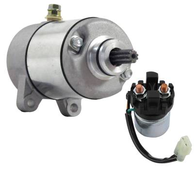New Starter & Relay Kit Compatible With Honda Atv Trx350fm 2000-02 35850-Hf1-670 35850Hf1670