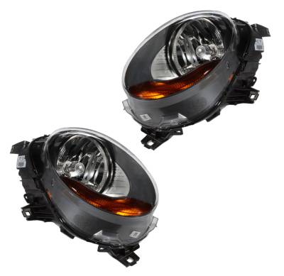 New OEM Valeo Headlight Pair Amber Halogen Compatible With Mini Cooper 2015 Mc2518100 45352