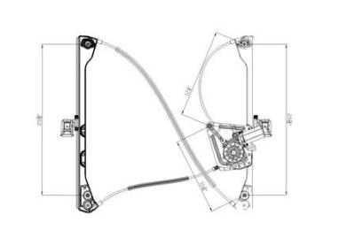 New Front Right Window Regulator Compatible With 02-07 Buick Rendezvous Gm1351172 741-593 82269