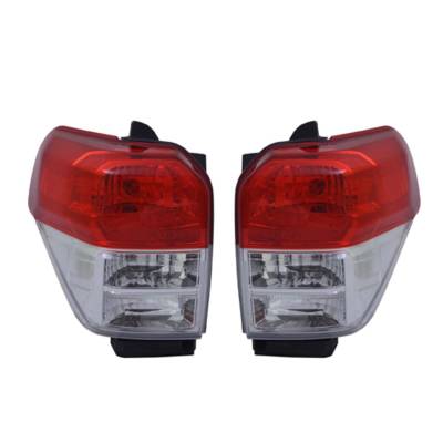 New Pair Of Chrome Tail Lights Compatible With Toyota 4Runner 2010 2011 By Part Numbers To2819147