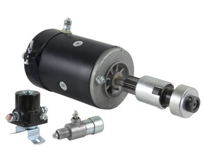 New 6V Cw Starter Drive Solenoid Ignition Switch Complete Kit Compatible With 1946-1952 Ford 8N Late