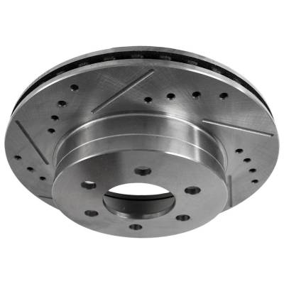 RAREELECTRICAL - New Cross-Drilled Brake Disc Compatible With Chevrolet K2500 Wt 8 Cyl 5.7L K2500 Wt 8 Cyl 5.0L K1500 - Image 6