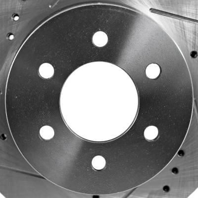 RAREELECTRICAL - New Cross-Drilled Brake Disc Compatible With Chevrolet K1500 Suburban Lt 8 Cyl 5.7L K2500 Cheyenne 8 - Image 7