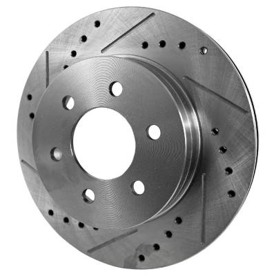 New Cross-Drilled Brake Disc Compatible With Chevrolet Tahoe Ls 8 Cyl 6.5L K1500 Base 8 Cyl 5.7L