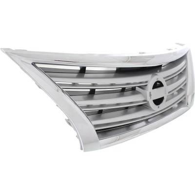Rareelectrical - New Chrome Shell Grille Assembly Compatible With Nissan Sentra Fe+Sv 4 Cyl 1.8L Sentra Sv 4 Cyl 1.8L - Image 3