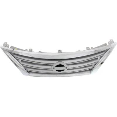 Rareelectrical - New Chrome Shell Grille Assembly Compatible With Nissan Sentra Fe+Sv 4 Cyl 1.8L Sentra Sv 4 Cyl 1.8L - Image 4