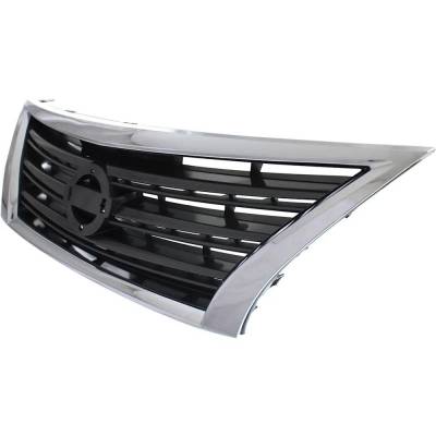 Rareelectrical - New Chrome Shell Grille Assembly Compatible With Nissan Sentra Sr 4 Cyl 1.8L 2013-2015 Ni1200253 - Image 2