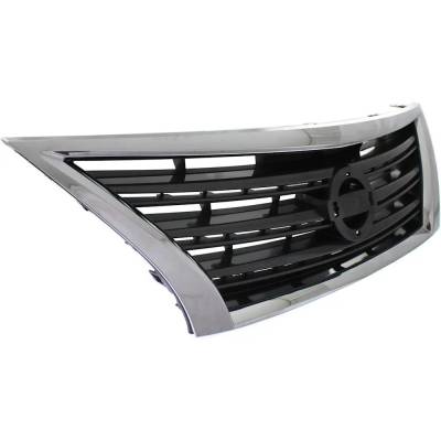 Rareelectrical - New Chrome Shell Grille Assembly Compatible With Nissan Sentra Sr 4 Cyl 1.8L 2013-2015 Ni1200253 - Image 3