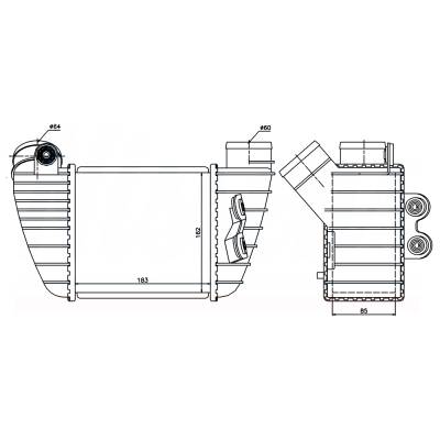 Rareelectrical - Intercooler Compatible With 2000-2006 Audi Tt Quattro 1.8L L4 Turbo 8L9145806b 8L9145806a Direct Fit - Image 8