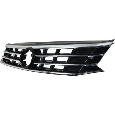 Rareelectrical - New Painted Black Grille Assembly Compatible With Volkswagen Passat S 4 Cyl 2.0L Passat Comfortline - Image 3