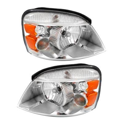 New Pair Of Headlight Compatible With Ford Freestar Se Sel Mini Passenger Van 2004-2007 By Part