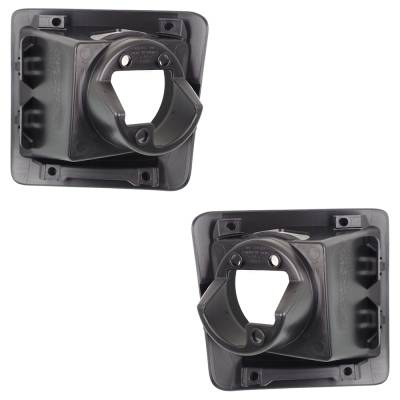 Rareelectrical - New Front Left And Front Right Fog Light Trim Compatible With Gmc Sierra 1500 Base Sierra 1500 Sle - Image 5