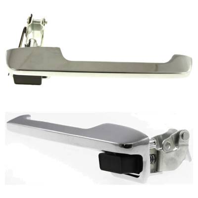 Rareelectrical - Front Left Driver And Right Passenger Exterior Door Handle Compatible With 1982-1996 Ford F-350 Ford - Image 2