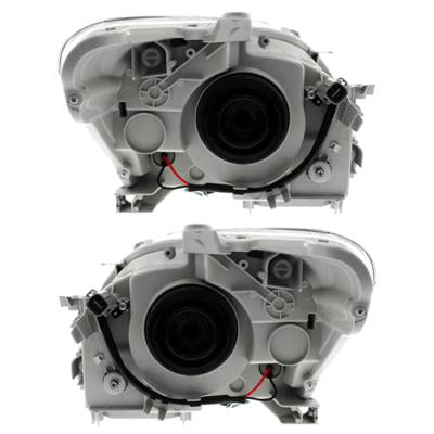 Rareelectrical - New Pair Of Halogen Headlight Compatible With Toyota Yaris Base Sedan 2007-2008 By Part Number - Image 2