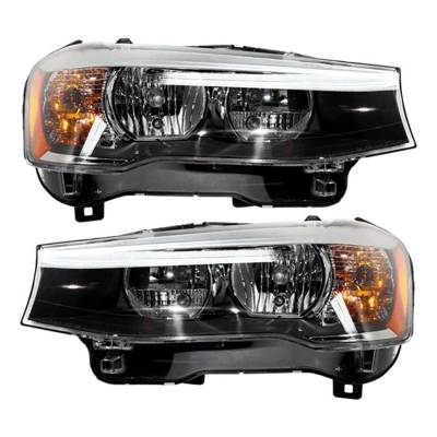New Pair Of Headlight Compatible With Bmw X4 Sport Utility 2015 By Part Number 63-11-7-334-074