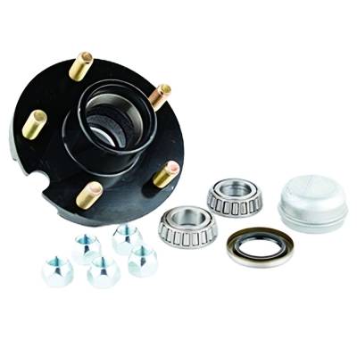New Pre-Greased 5-Stud Trailer Hub Assembly Kit Compatible With Light Duty Boat Jet Ski Utility