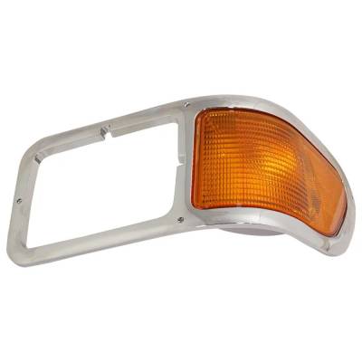 Rareelectrical - Driver Side Chrome Headlight Bezel With Parking Light Compatible With 2000-2015 Ford F-650 F-750 - Image 4