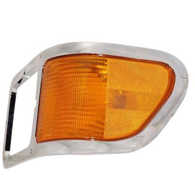 Rareelectrical - Left Hand Headlight Bezel With Parking Light Compatible With 2000-2015 Ford F-650 F-750 Chrome - Image 2