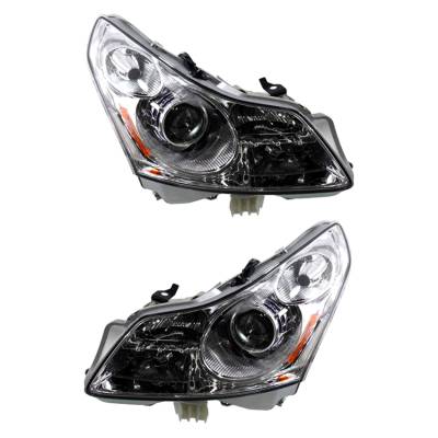 New Pair Of Hid Headlight Compatible With Infiniti G35 Sport Sedan 2007-2008 By Part Number