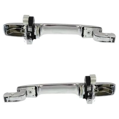 Rareelectrical - Rear Driver And Passenger Side Exterior Door Handle Compatible With 2001-2006 Acura Mdx Chrome - Image 5