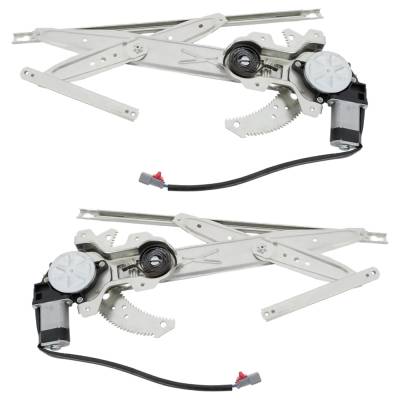 Rareelectrical - New Front Left And Front Right Window Regulator Compatible With Honda Accord Se 4 Cyl 2.3L Accord Dx - Image 2