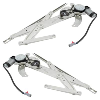 Rareelectrical - New Front Left And Front Right Window Regulator Compatible With Honda Accord Lx 4 Cyl 2.3L Accord Dx - Image 3