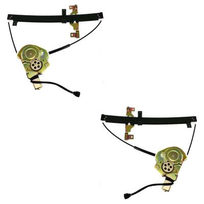Rareelectrical - New Front Left And Front Right Window Regulator Compatible With Honda Isuzu Rodeo S 4 Cyl 2.6L Rodeo - Image 4