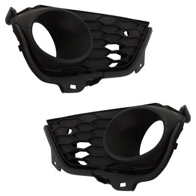 Rareelectrical - New Front Left And Front Right Fog Light Trim Compatible With Honda Pilot Touring Pilot Black - Image 3
