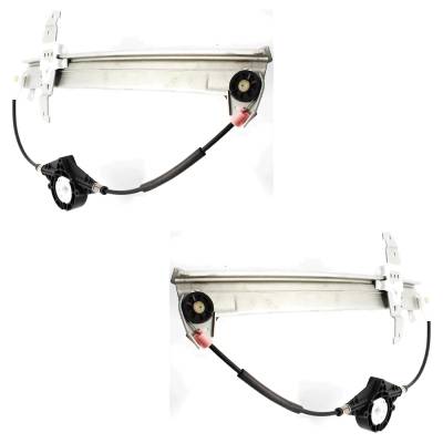 Rareelectrical - New Front Left And Front Right Window Regulator Compatible With Lincoln Town Car Cypress 8 Cyl 4.6L - Image 2