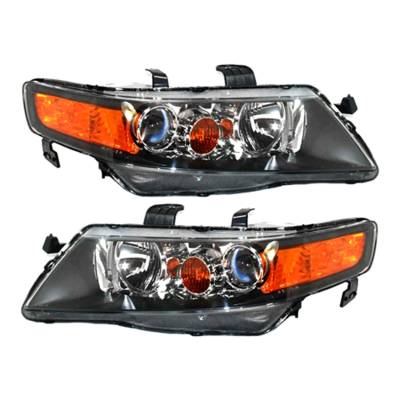 RAREELECTRICAL - New Pair Of Hid Headlights Compatible With Acura Tsx Base Sedan 4 Door 2.4L 2006 2007 2008 By Part - Image 1