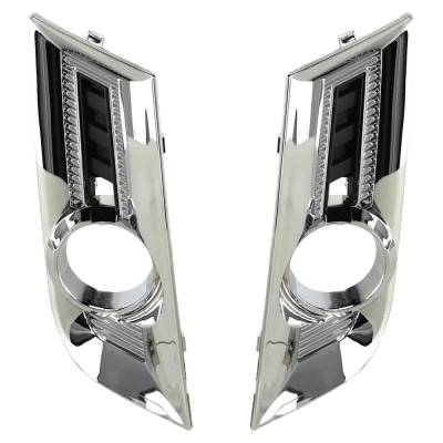 Rareelectrical - New Front Left And Front Right Fog Light Trim Compatible With Gmc Terrain Denali 6 Cyl 3.6L Terrain - Image 2