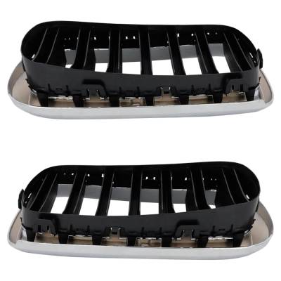 Rareelectrical - New Pair Of Grille Assembly Compatible With Bmw X5 Sdrive35i 6 Cyl 3.0L X5 Xdrive35i 6 Cyl 3.0L - Image 6