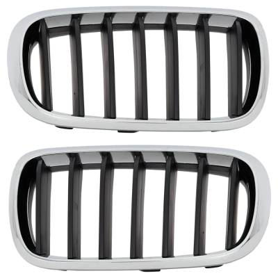 Rareelectrical - New Pair Of Grille Assembly Compatible With Bmw X5 Sdrive35i 6 Cyl 3.0L X5 Xdrive50i 8 Cyl 4.4L - Image 2