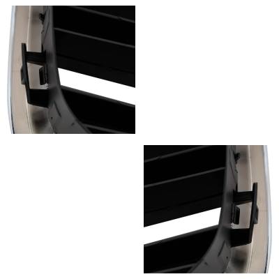 Rareelectrical - New Pair Of Grille Assembly Compatible With Bmw X5 Sdrive35i 6 Cyl 3.0L X5 Xdrive50i 8 Cyl 4.4L - Image 8