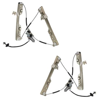 Rareelectrical - New Front Left And Front Right Window Regulator Compatible With Nissan Murano Se 6 Cyl 3.5L Murano - Image 2