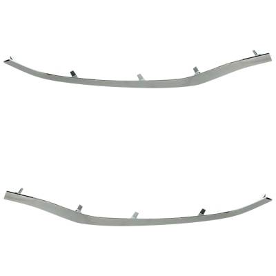 Rareelectrical - New Pair Of Grille Trim Compatible With Lincoln Mkx Black Label 6 Cyl 3.7L Mkx Premiere 6 Cyl 3.7L - Image 4