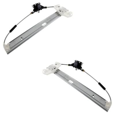 Rareelectrical - New Rear Left And Rear Right Window Regulator Compatible With Jeep Wrangler X 6 Cyl 3.8L Wrangler - Image 3