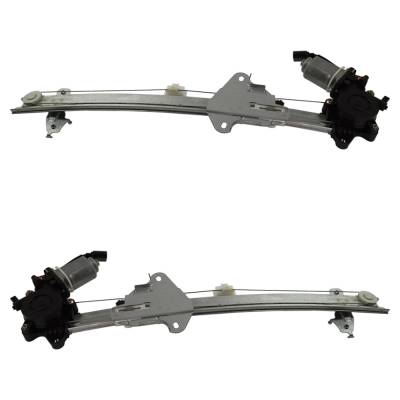 Rareelectrical - New Front Left And Front Right Window Regulator Compatible With Honda Civic Ex Civic Ex-L 2016-2020 - Image 2