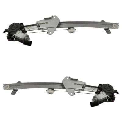Rareelectrical - New Front Left And Front Right Window Regulator Compatible With Honda Civic Ex-T Civic Lx-P - Image 3