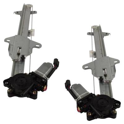 Rareelectrical - New Front Left And Front Right Window Regulator Compatible With Honda Civic Ex-T Civic Lx-P - Image 4