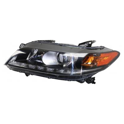 Left Driver Side Headlamp Assembly Compatible With 2013-2015 Honda Accord Ex-L Coupe 3.5L Halogen