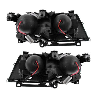 Rareelectrical - New Pair Of Headlight Compatible With Bmw 325I Sedan 2002-2005 By Part Number 63-12-7-165-772 - Image 2