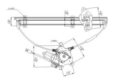 New Front Left Window Regulator Compatible With 2000-2006 Nissan Sentra 742-503 740-904 807214M400