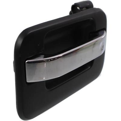 Rareelectrical - Left Rear Exterior Door Handle Compatible With 2004-2014 Ford F-150 Chrome Lever With Primed Bezel - Image 2