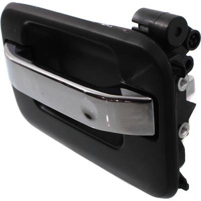 Rareelectrical - Left Rear Exterior Door Handle Compatible With 2004-2014 Ford F-150 Chrome Lever With Primed Bezel - Image 3