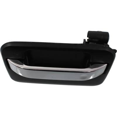 Rareelectrical - Left Rear Exterior Door Handle Compatible With 2004-2014 Ford F-150 Chrome Lever With Primed Bezel - Image 4